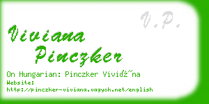 viviana pinczker business card